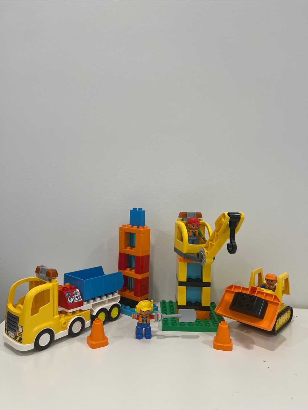 LEGO DUPLO Large Construction Truck & Crane Playset 10813 - Kids Toys